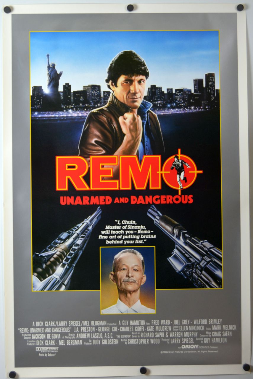 Remo Williams: The Adventure Begins (1985) original theatrical movie poster - International