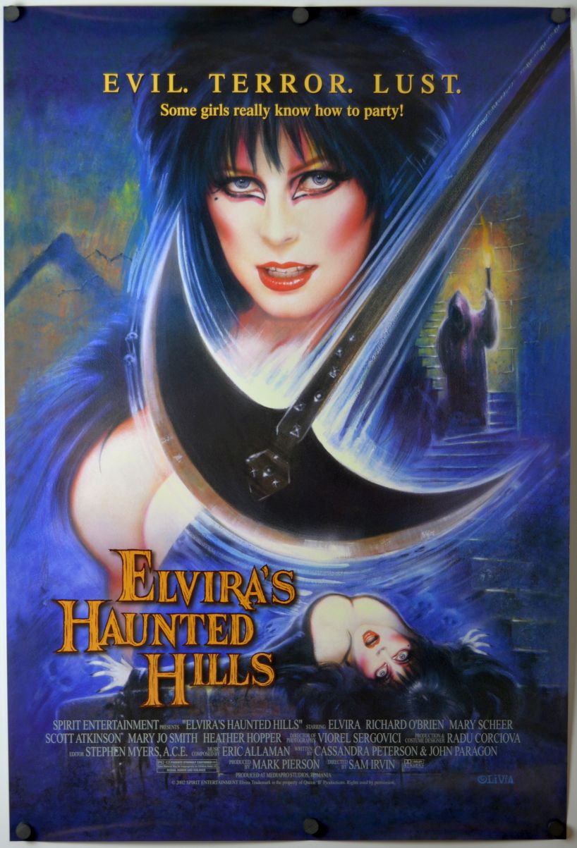 Elvira's Haunted Hills (2002) original theatrical movie poster - Final