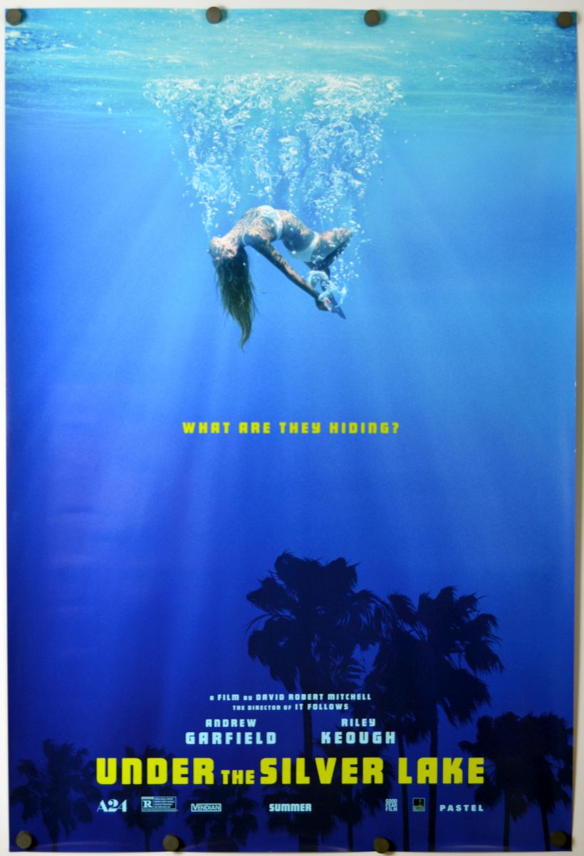 Under the Silver Lake (2018) original theatrical movie poster - Advance