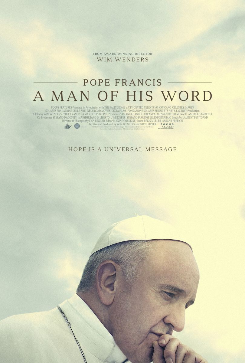 Pope Francis: A Man of His Word (2018) original theatrical movie poster - Final