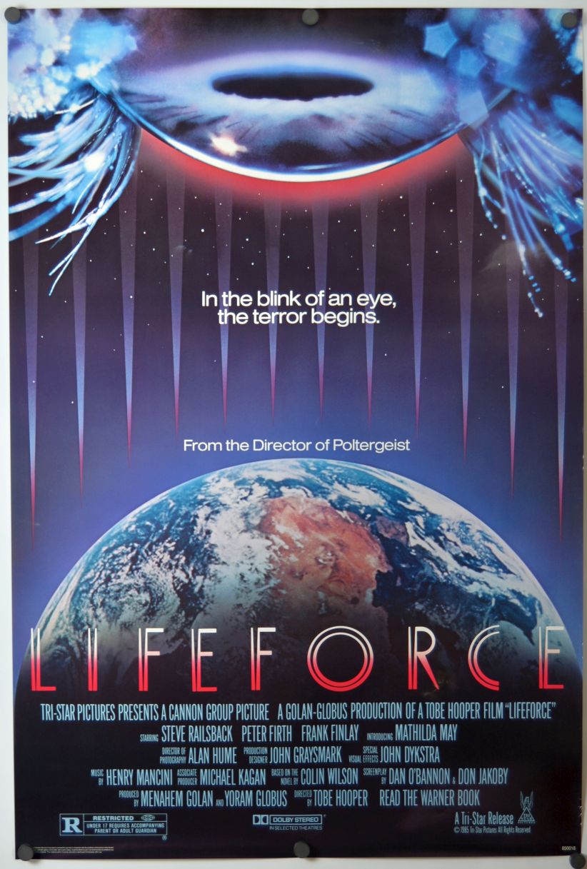 Lifeforce (1985) original theatrical movie poster - Final