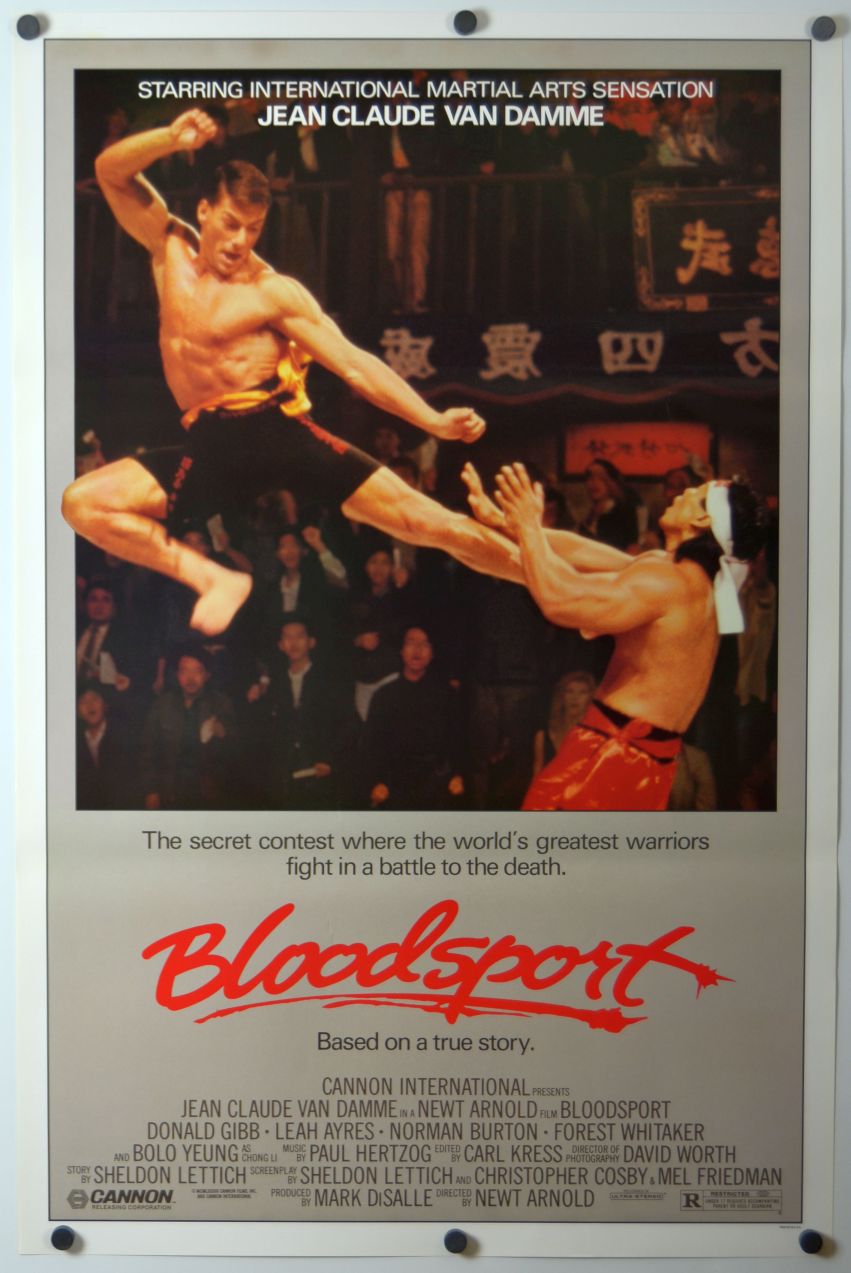 Bloodsport (1988) original theatrical movie poster - Final