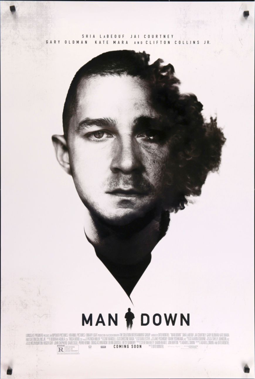 Man Down (2016) original theatrical movie poster - Advance