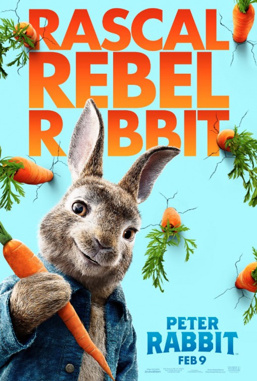 Peter Rabbit (2018) original theatrical movie poster - Final