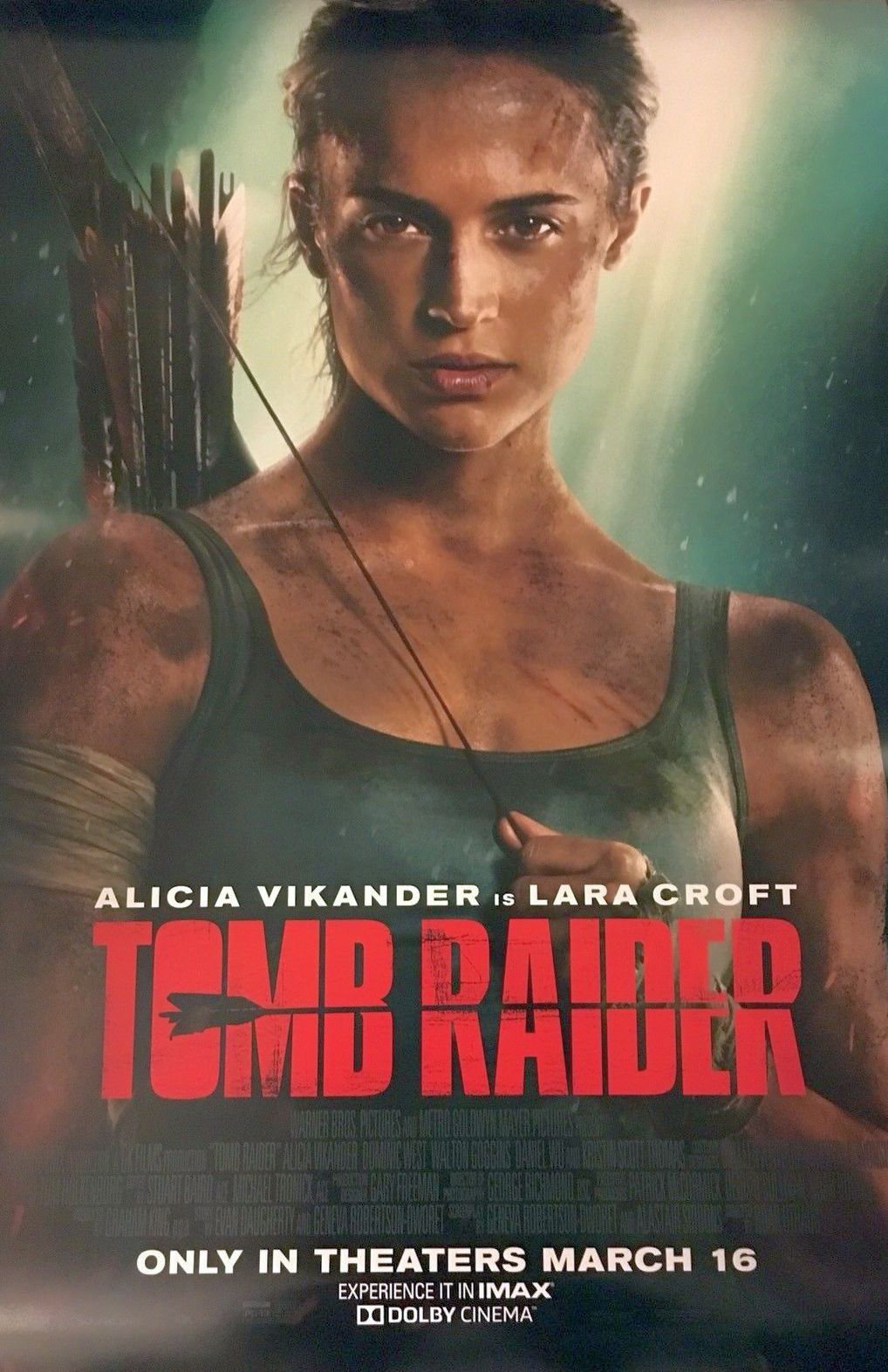 Tomb Raider (2018) original theatrical movie poster - Final