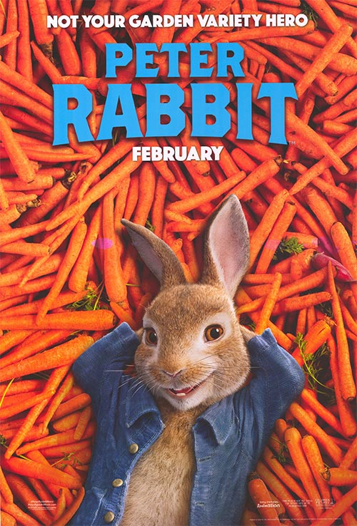 Peter Rabbit (2018) original theatrical movie poster - Advance