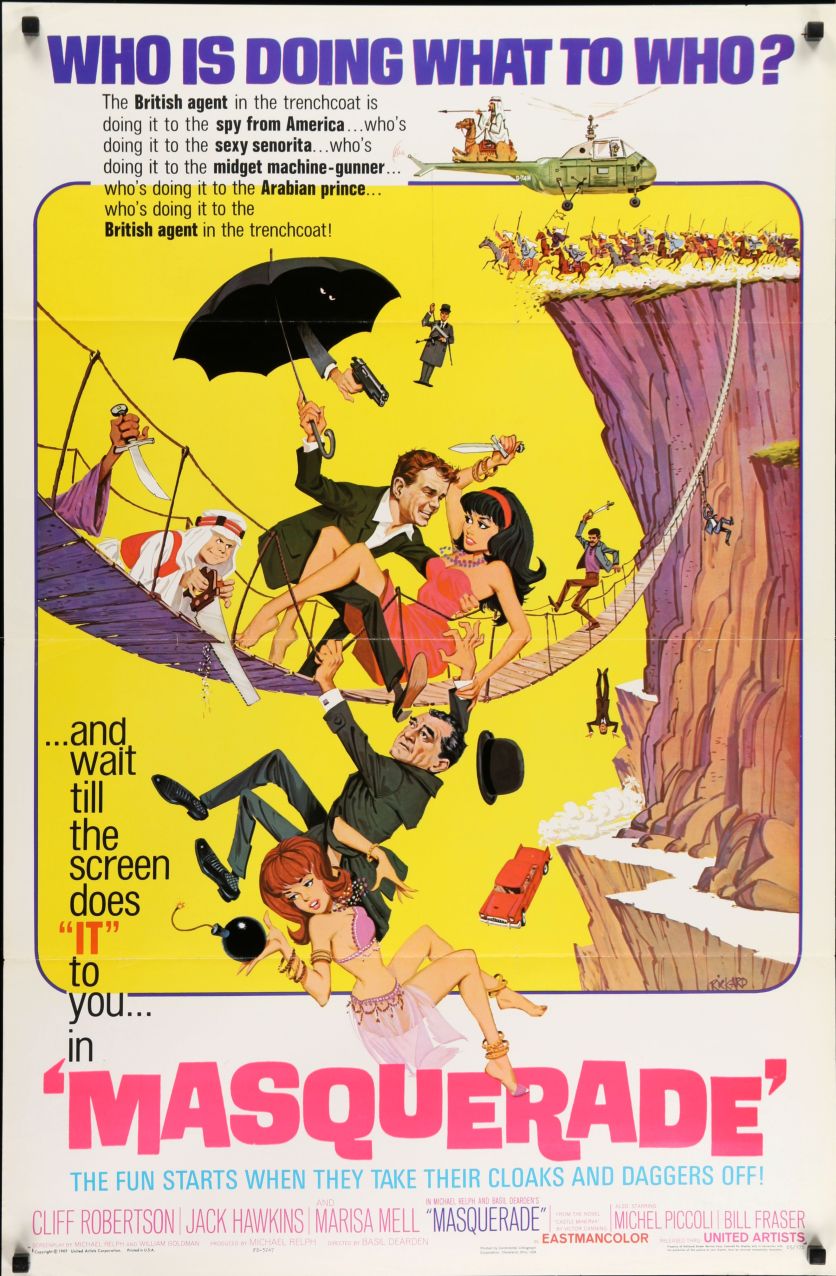 Masquerade (1965) original theatrical movie poster - Final