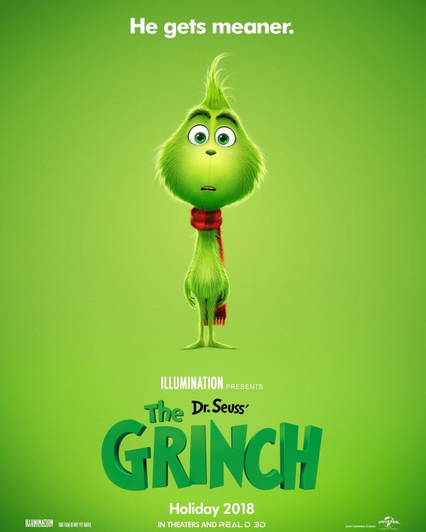 The Grinch (2018) original theatrical movie poster - Advance Style A