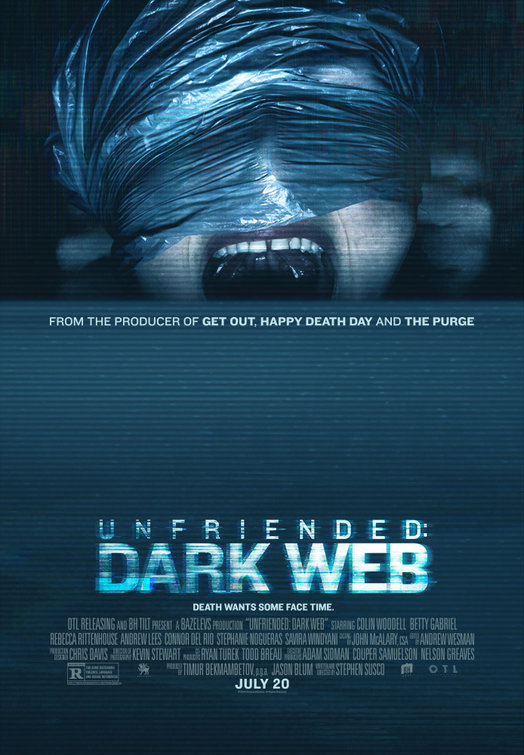 Unfriended: Dark Web (2018) original theatrical movie poster - Final