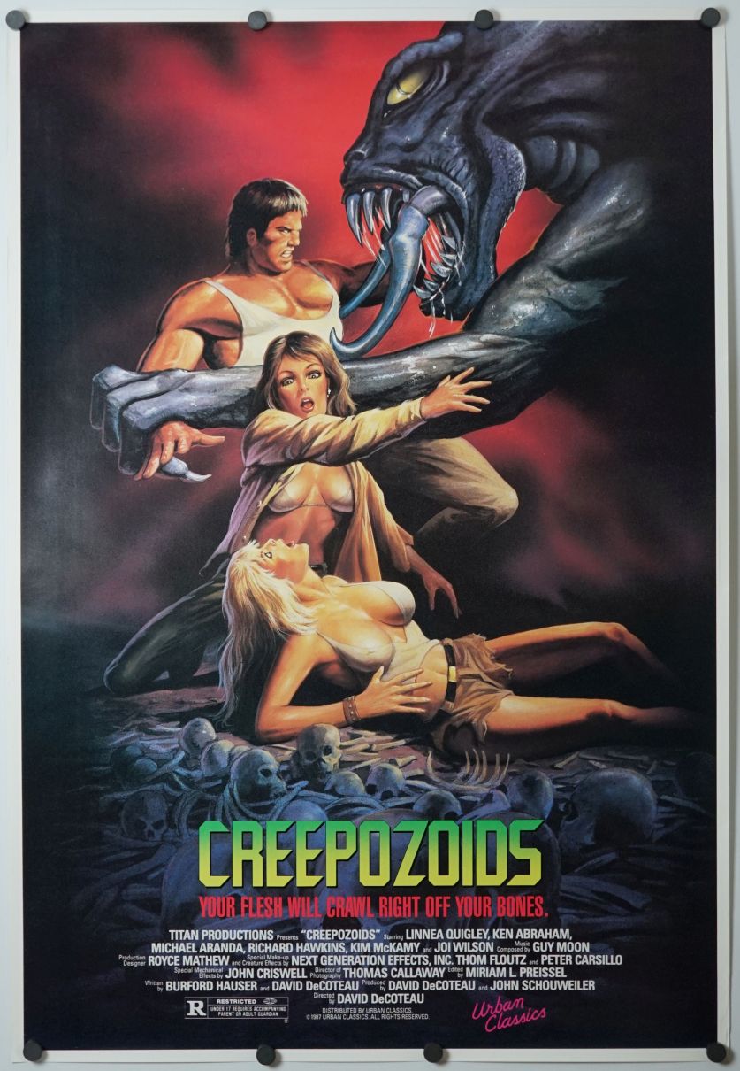 Creepozoids (1987) original theatrical movie poster - Final