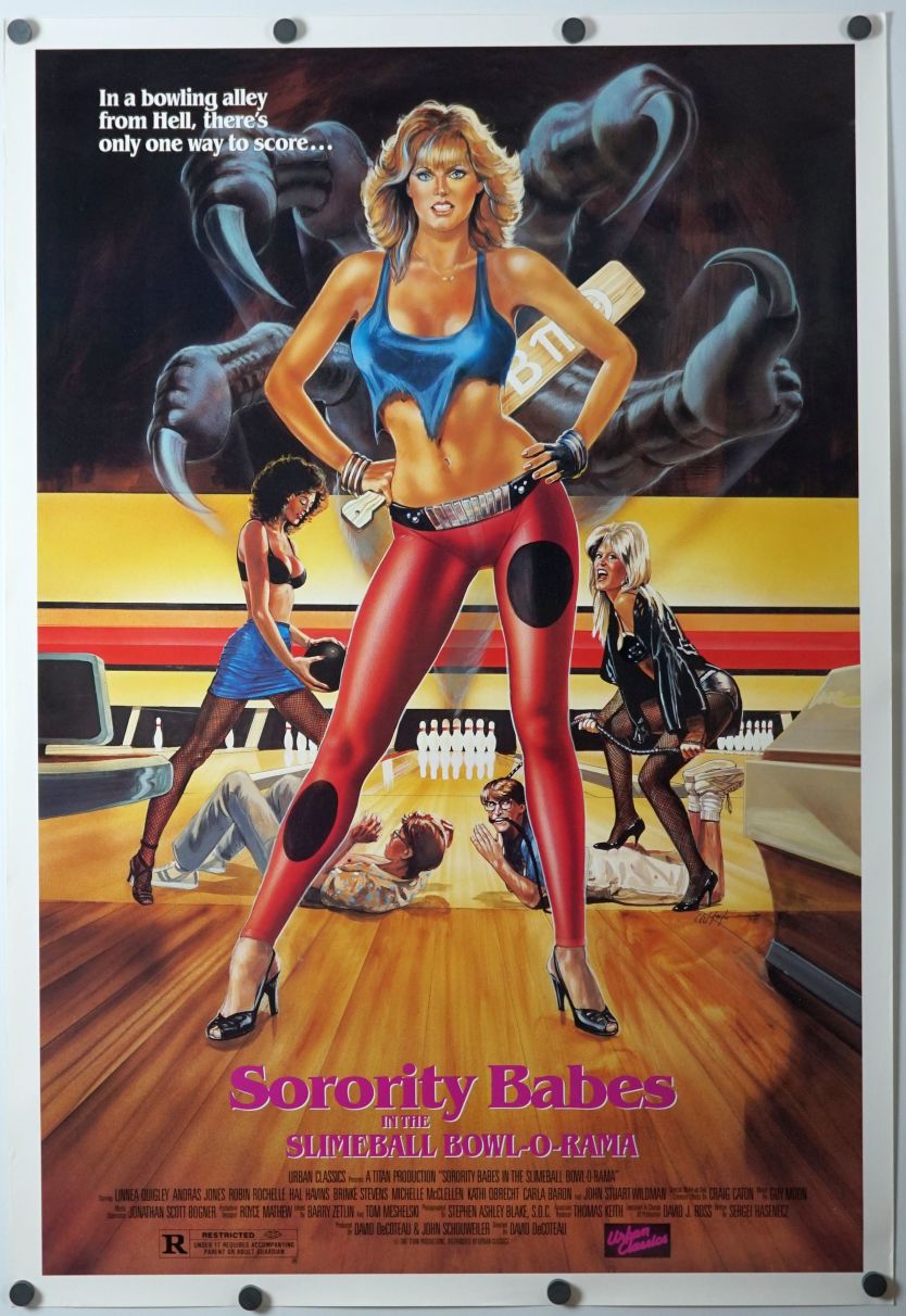 Sorority Babes in the Slimeball Bowl-O-Rama (1988) original theatrical movie poster - Final