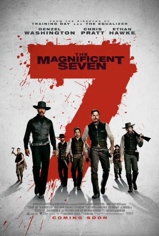 The Magnificent Seven (2016) original theatrical movie poster - International