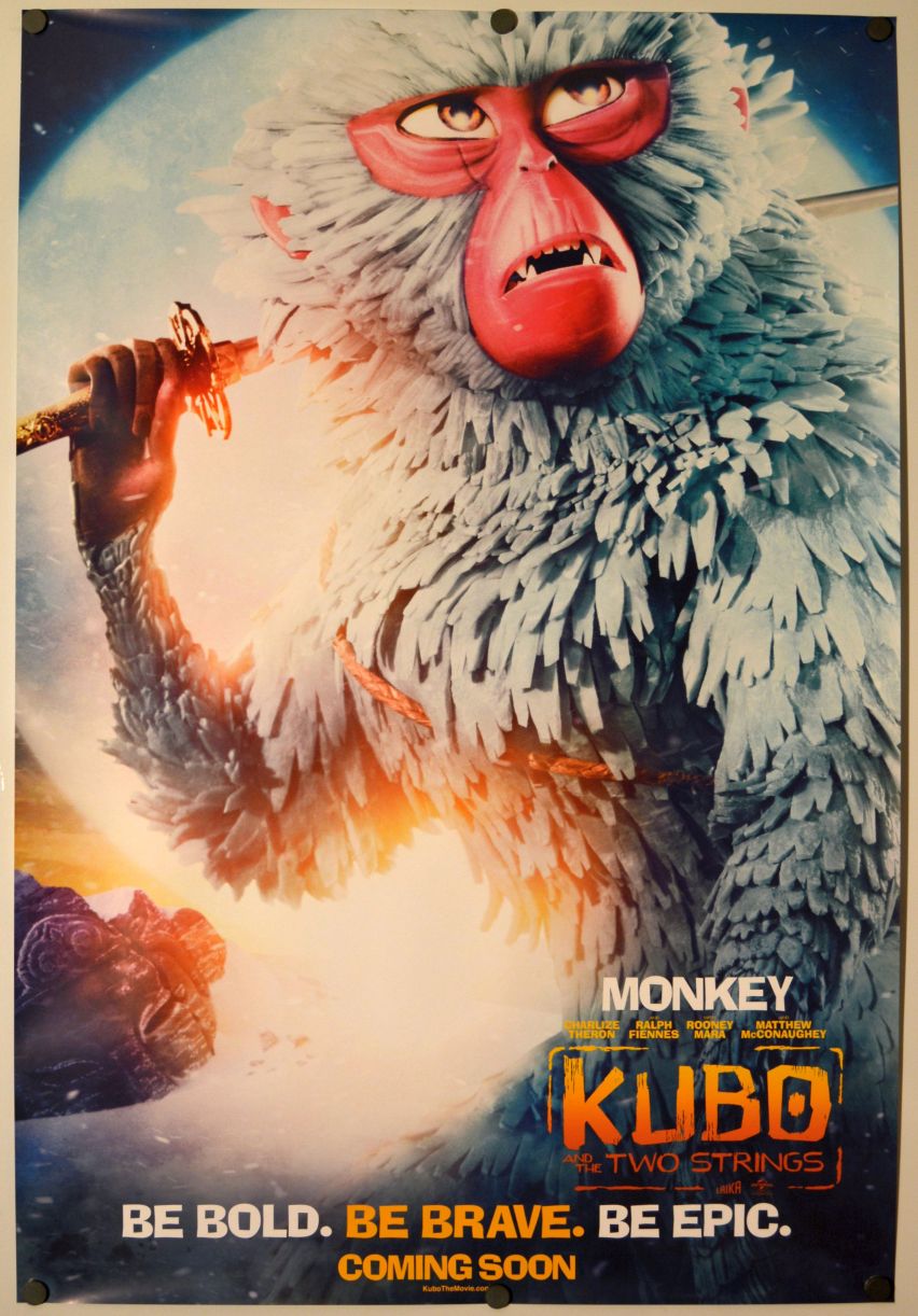 Kubo and the Two Strings (2016) original theatrical movie poster - Advance Style A