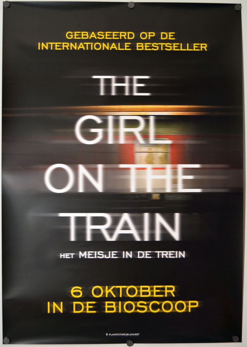 The Girl on the Train (2016) original theatrical movie poster - Advance