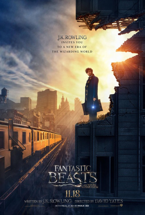 Fantastic Beasts and Where to Find Them (2016) original theatrical movie poster - Advance