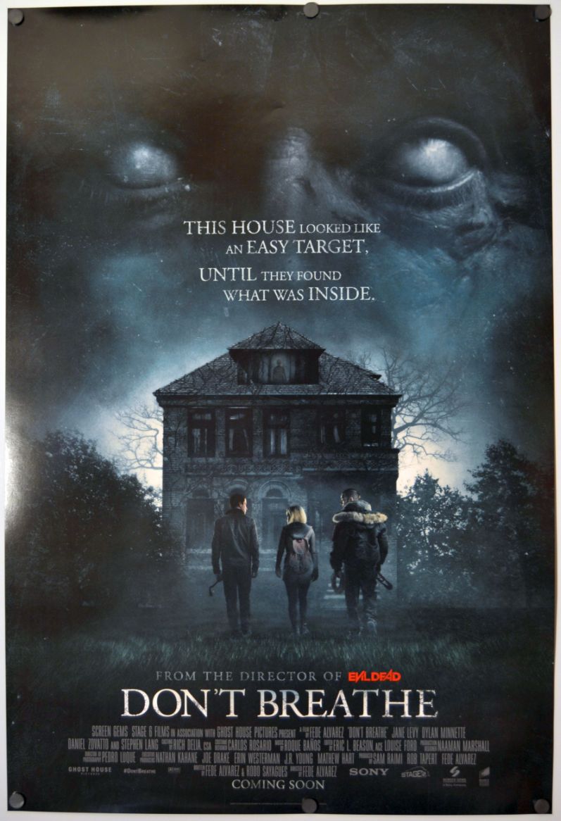 Don't Breathe (2016) original theatrical movie poster - International