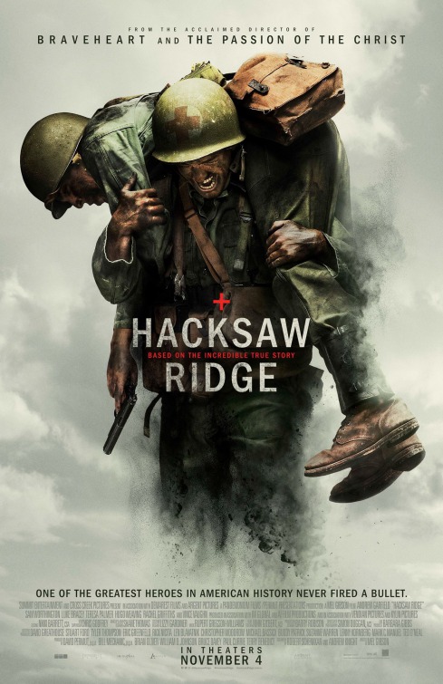 Hacksaw Ridge (2016) original theatrical movie poster - Final
