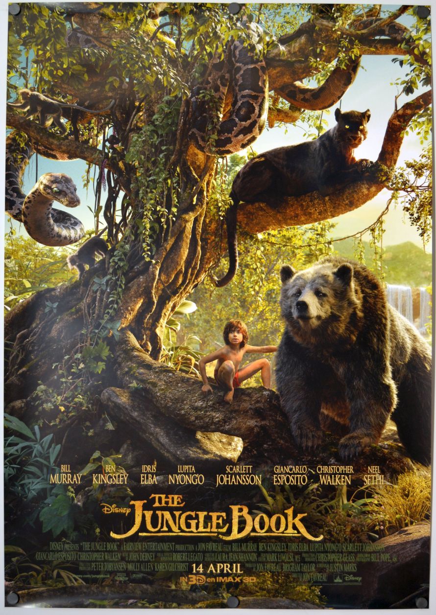 The Jungle Book (2016) original theatrical movie poster - Final
