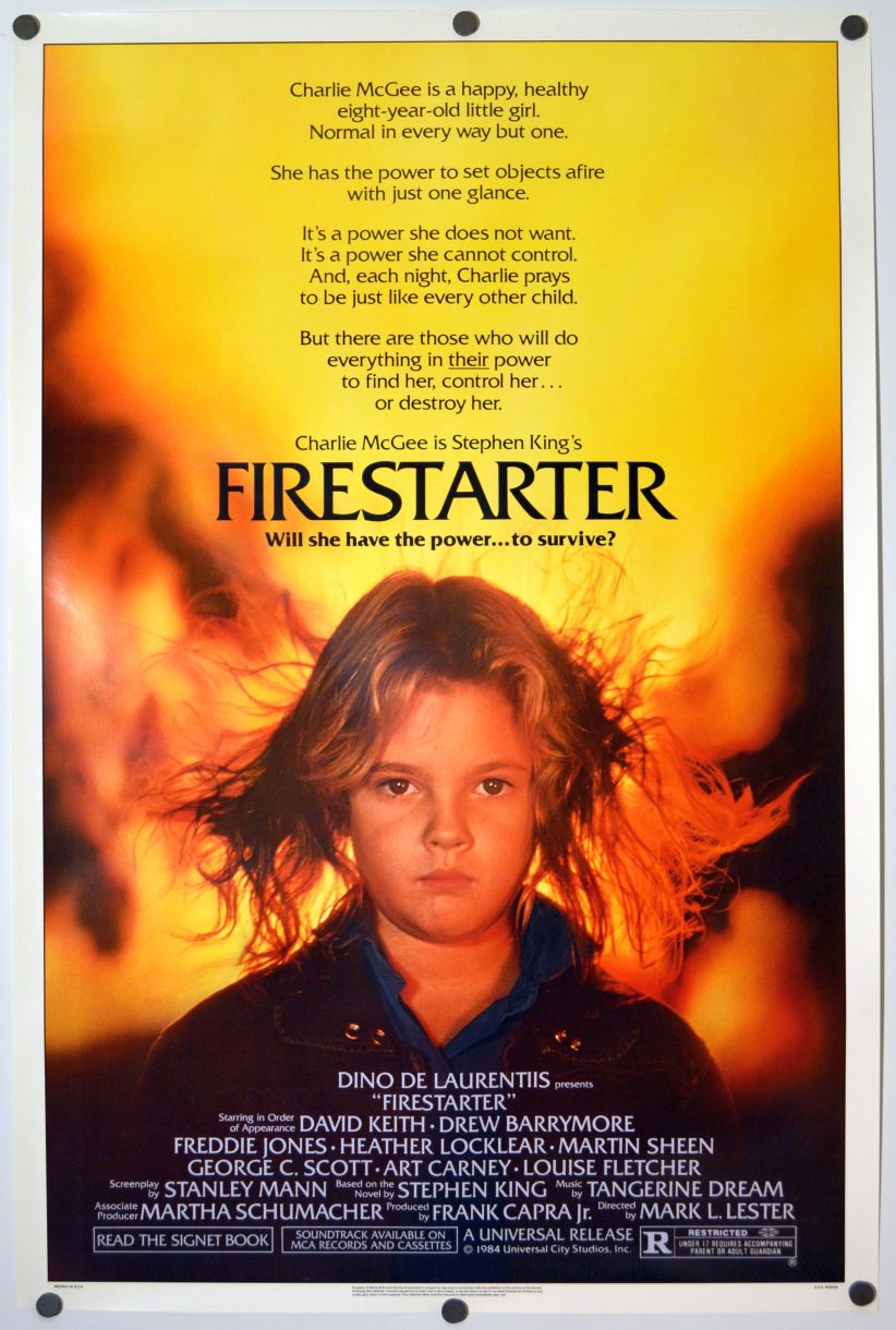 Firestarter (1984) original theatrical movie poster - Final