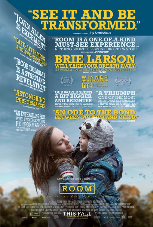 Room (2015) original theatrical movie poster - Review