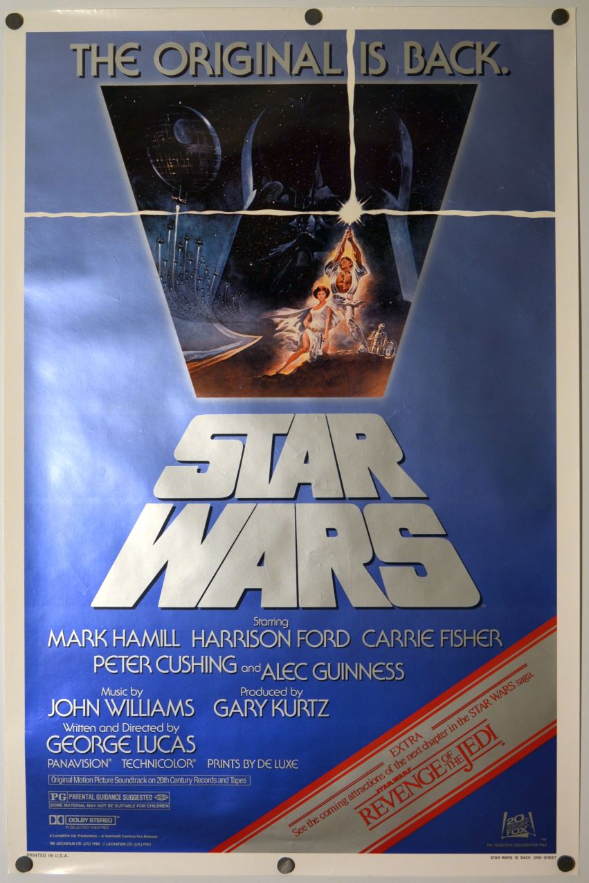 Star Wars: Episode IV - A New Hope (1982) original theatrical movie poster - Re-Release