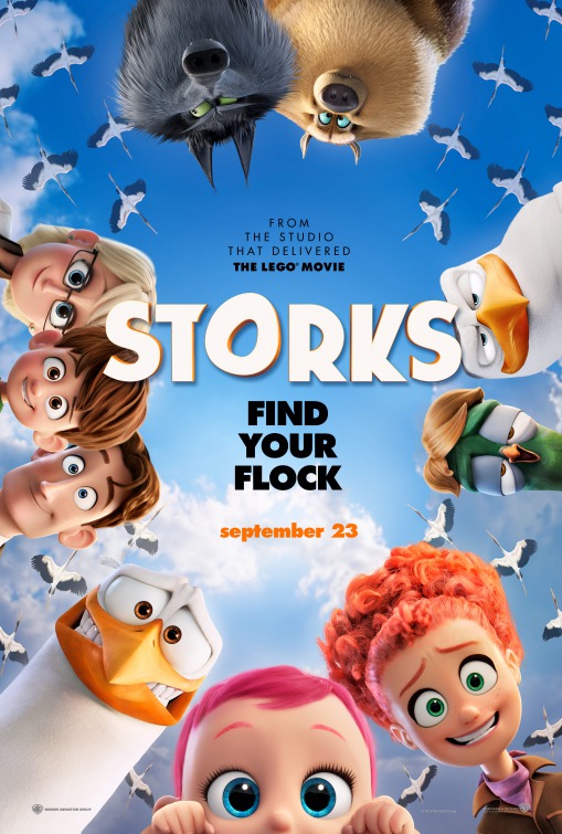 Storks (2016) original theatrical movie poster - Final