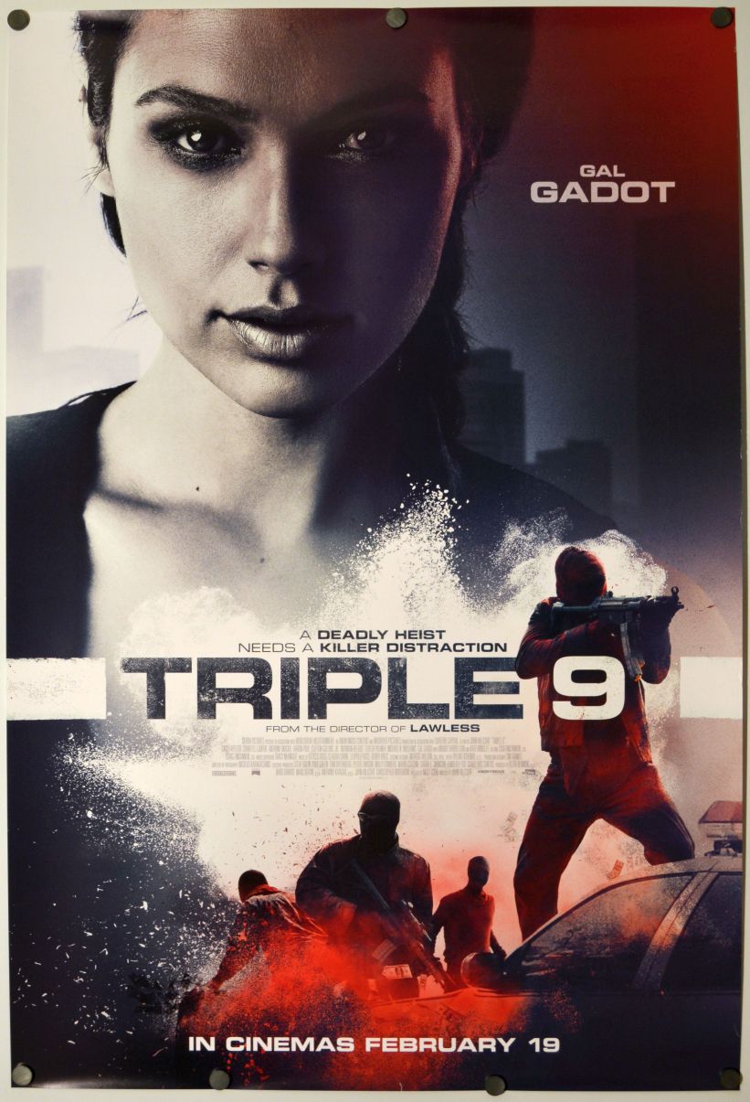 Triple 9 (2016) original theatrical movie poster - Advance Style A