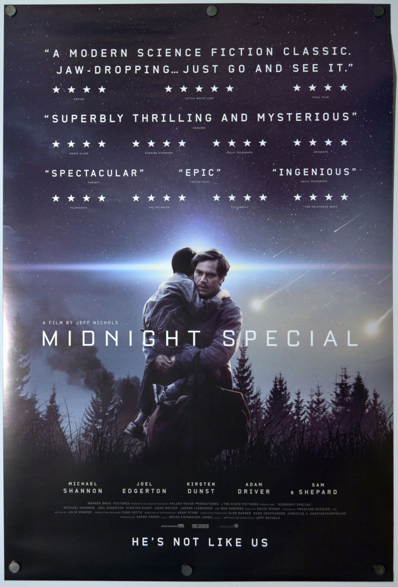 Midnight Special (2016) original theatrical movie poster - Review