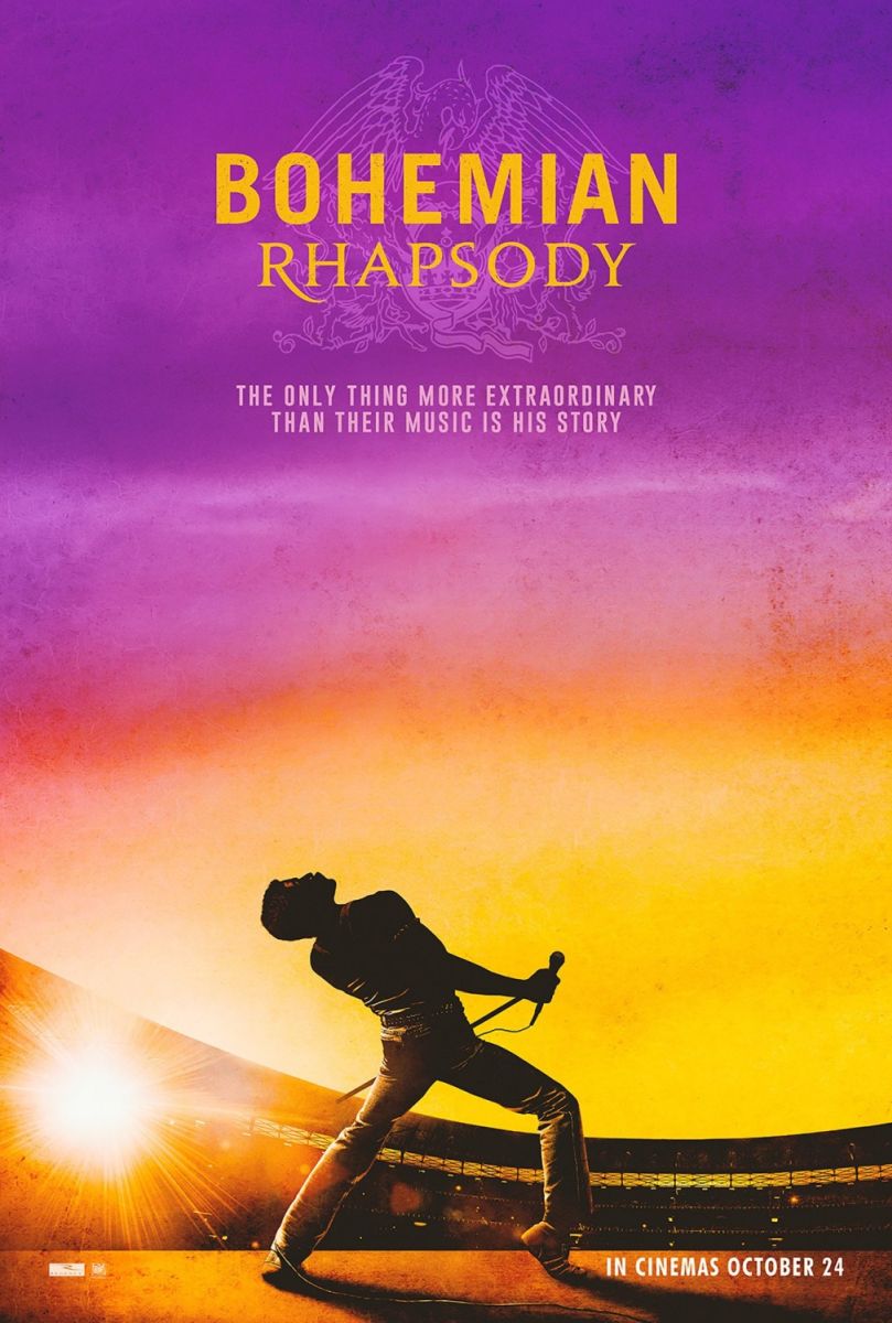 Bohemian Rhapsody (2018) original theatrical movie poster - International Advance