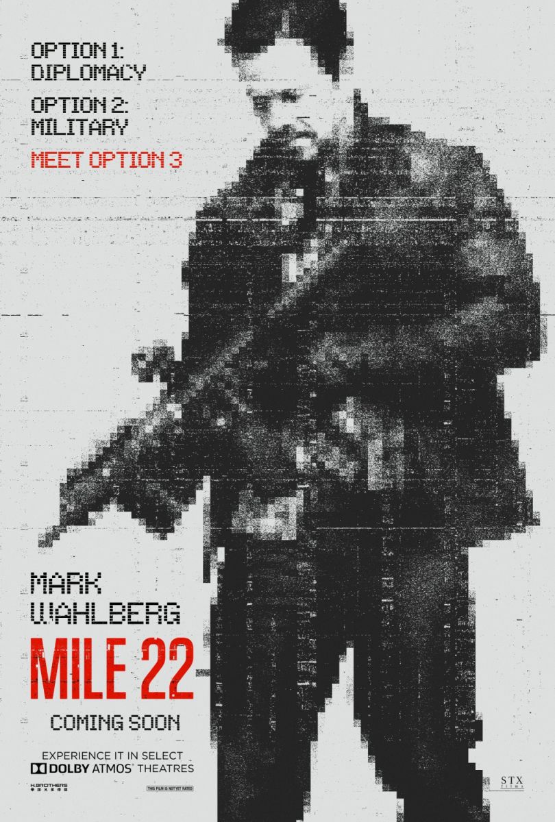 Mile 22 (2018) original theatrical movie poster - Advance