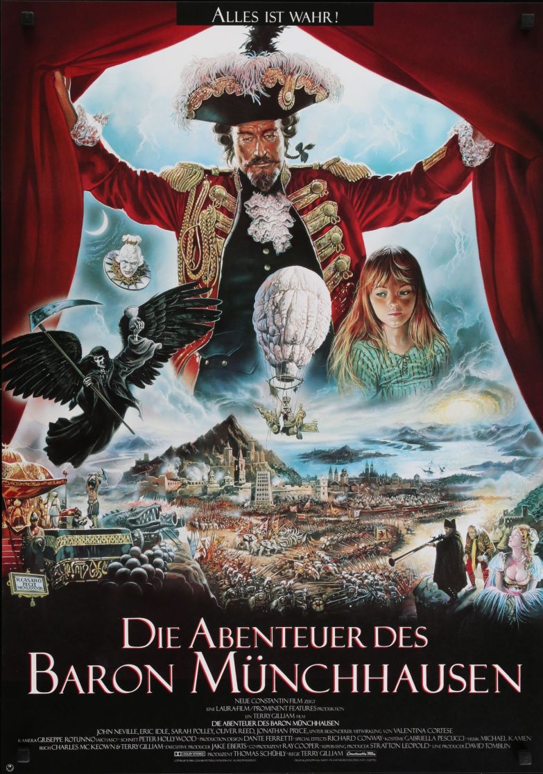 The Adventures of Baron Munchausen (1988) original theatrical movie poster - Final