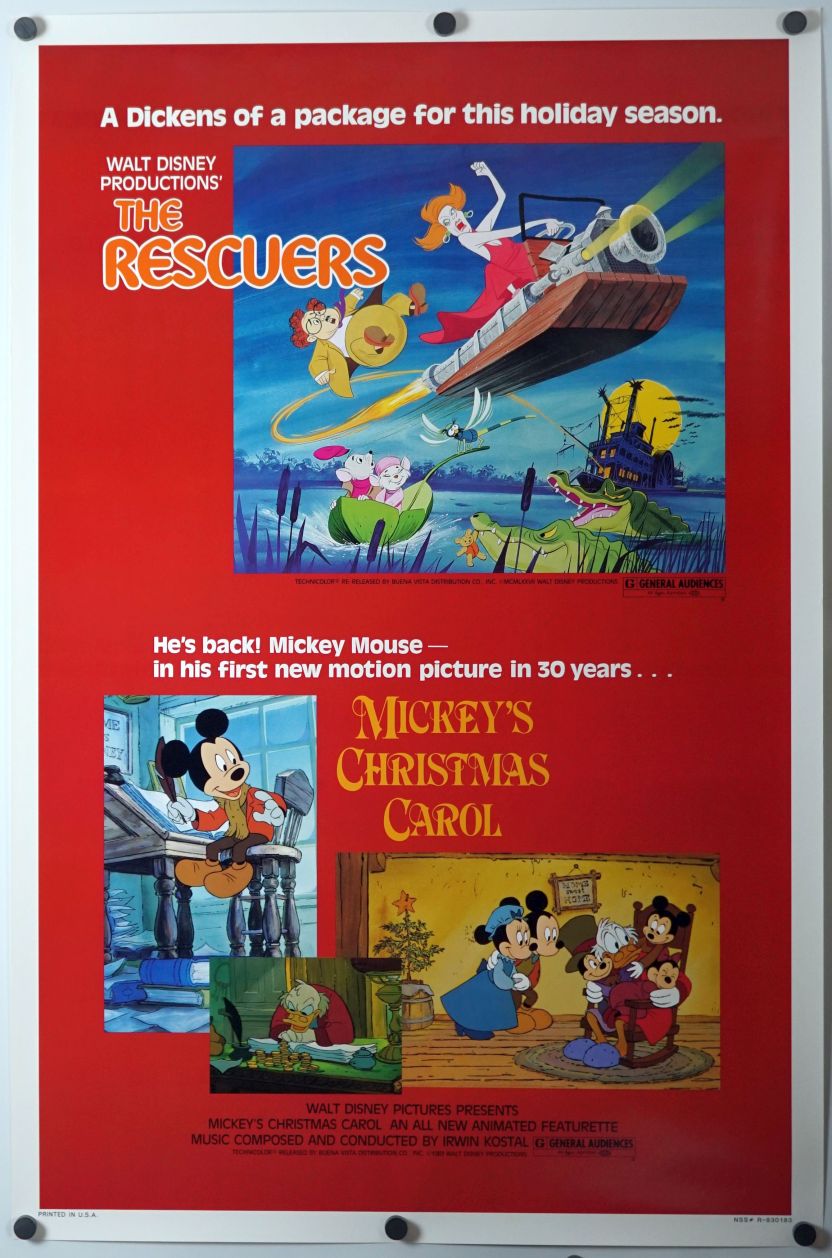 The Rescuers (1983) original theatrical movie poster - Re-Release