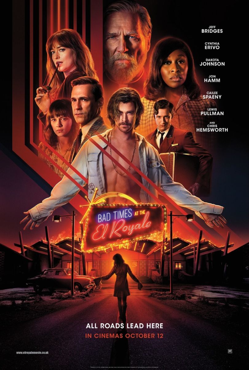 Bad Times at the El Royale (2018) original theatrical movie poster - International Style C