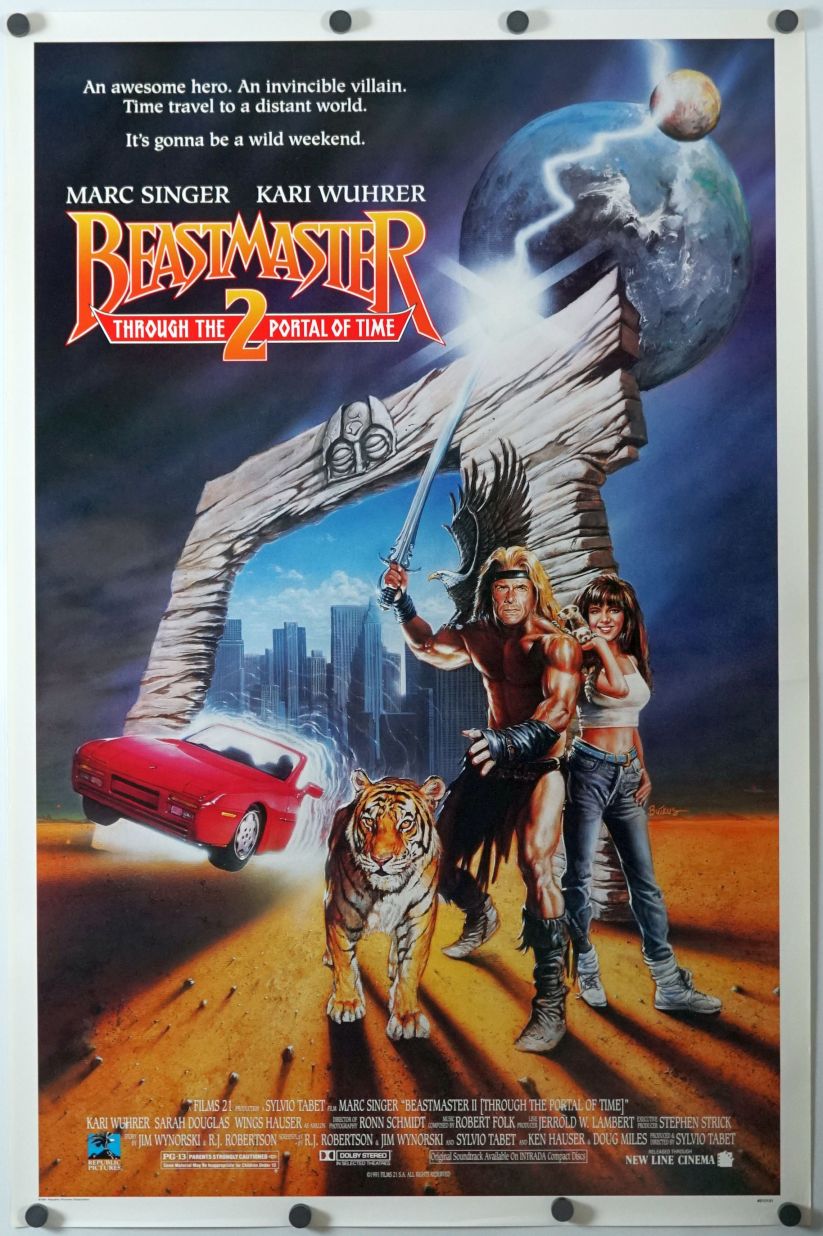 Beastmaster 2: Through the Portal of Time (1991) original theatrical movie poster - Final