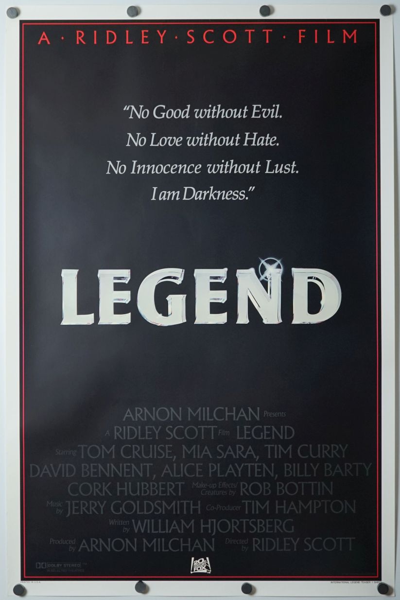 Legend (1986) original theatrical movie poster - International Teaser