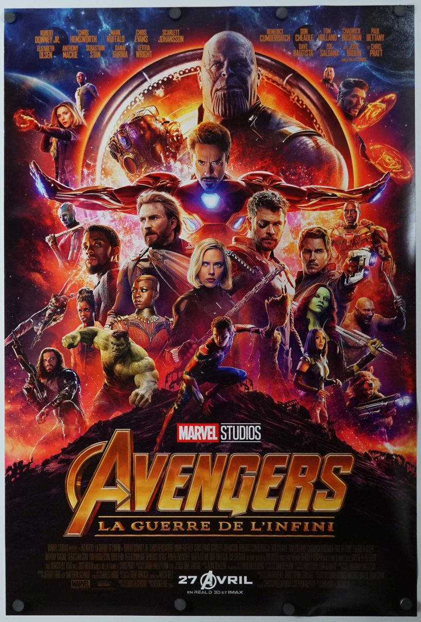 Avengers: Infinity War (2018) original theatrical movie poster - Final - French Language
