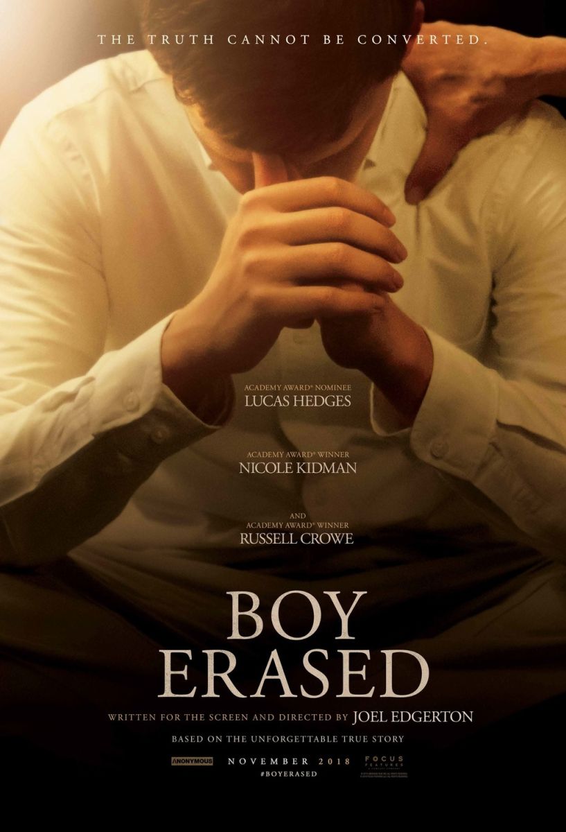 Boy Erased (2018) original theatrical movie poster - Advance