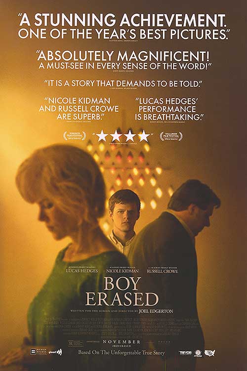 Boy Erased (2018) original theatrical movie poster - Final