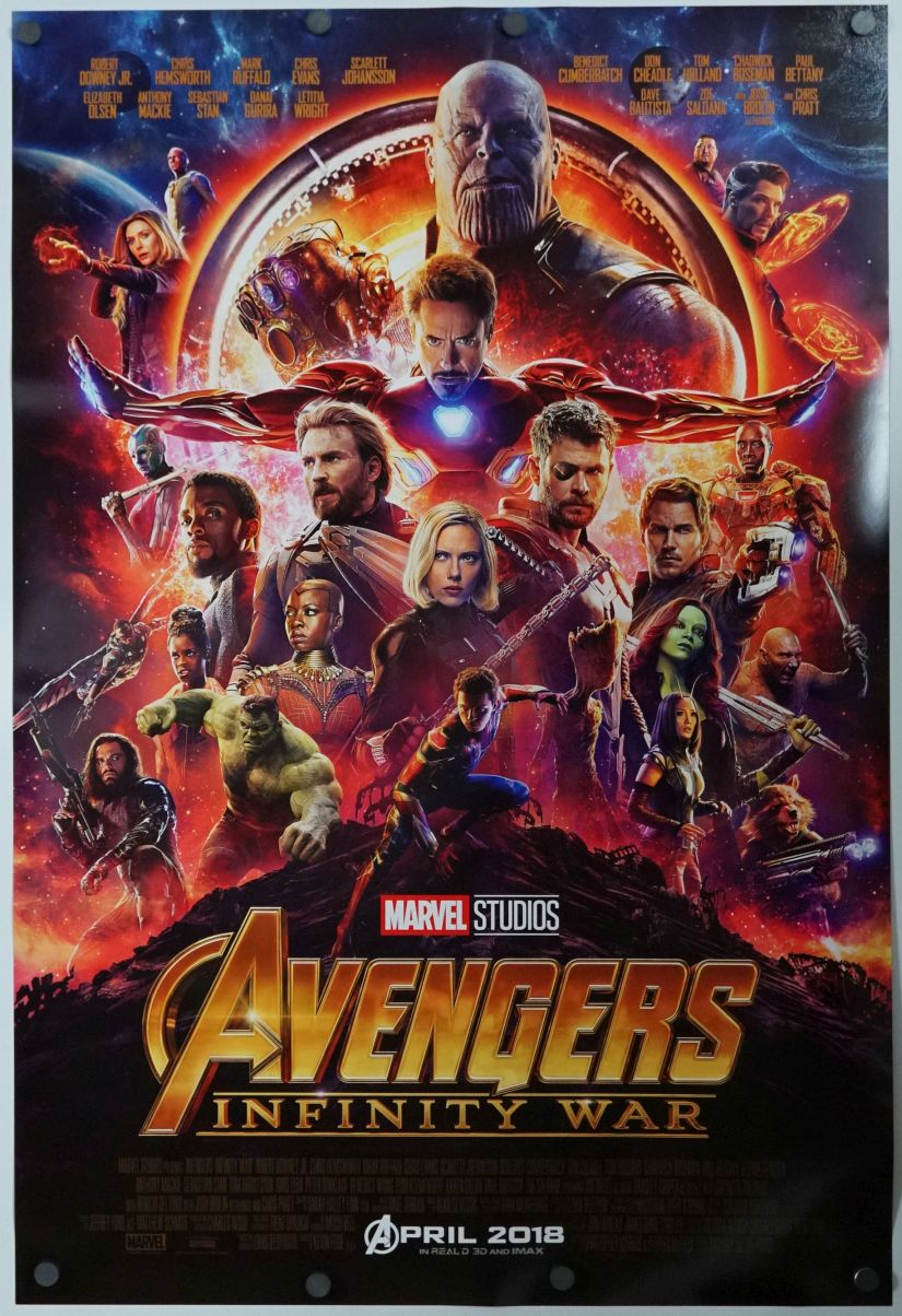 Avengers: Infinity War (2018) original theatrical movie poster - International Final