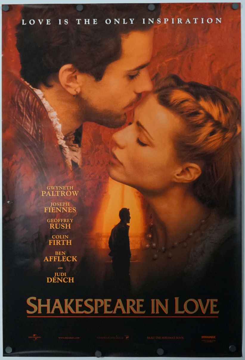 Shakespeare in Love (1998) original theatrical movie poster - Advance