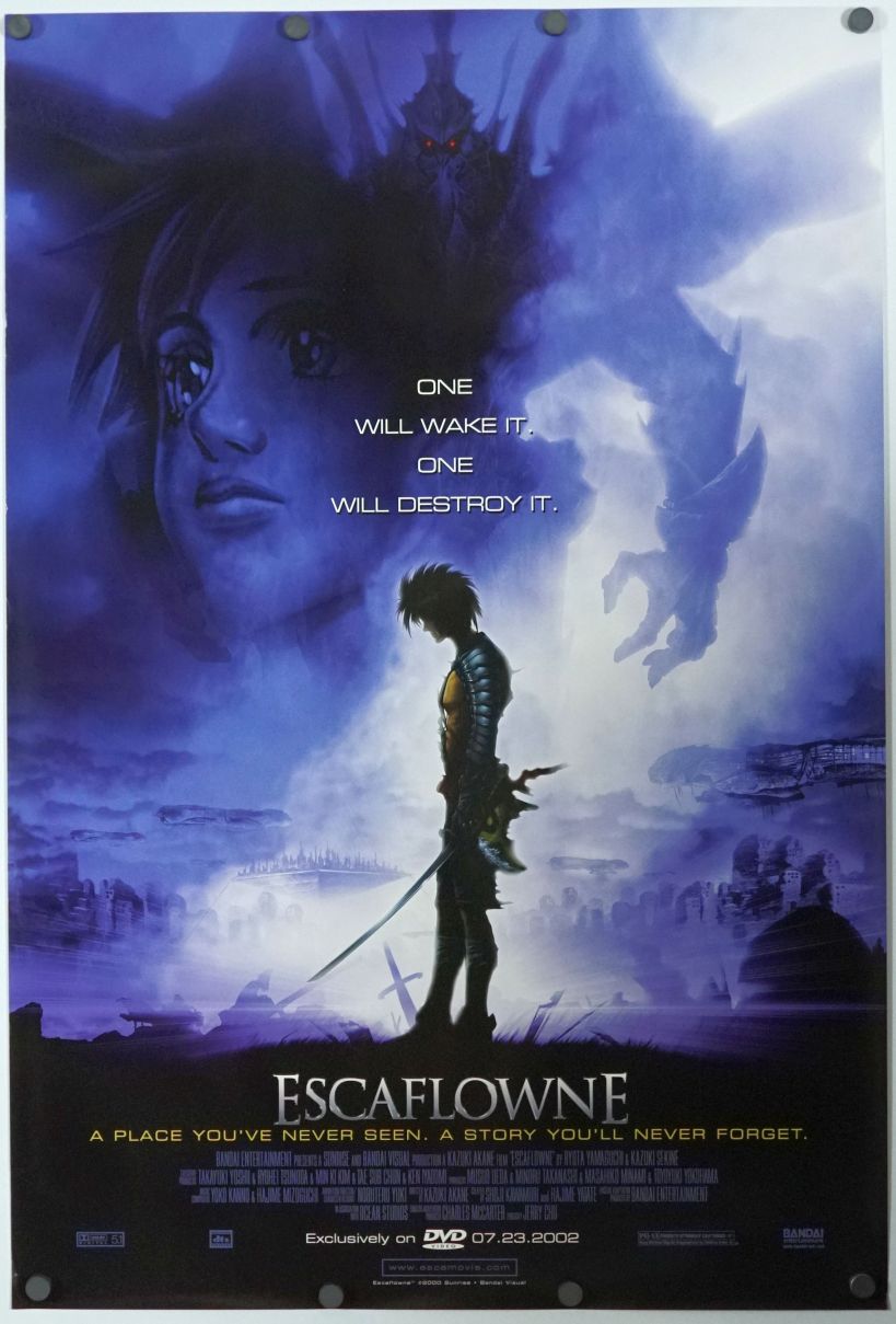 Escaflowne: The Movie (2002) original theatrical movie poster - Video