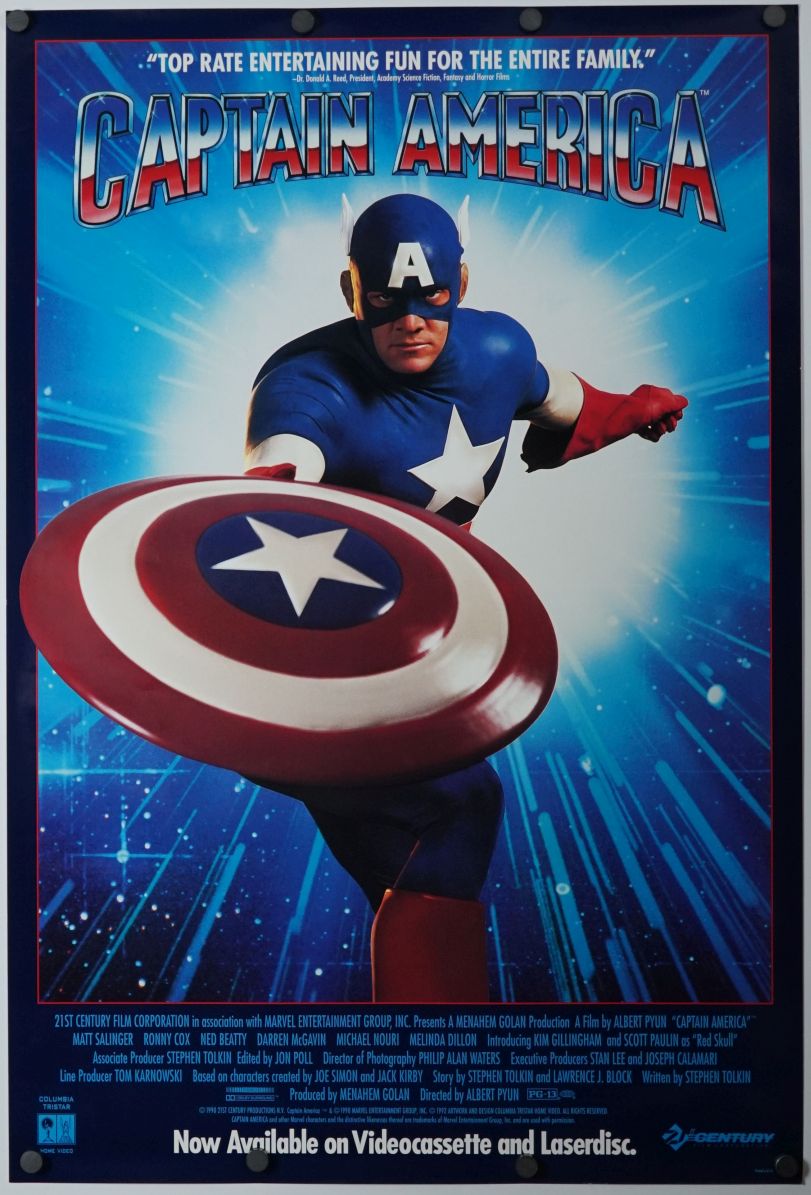 Captain America (1992) original theatrical movie poster - Video