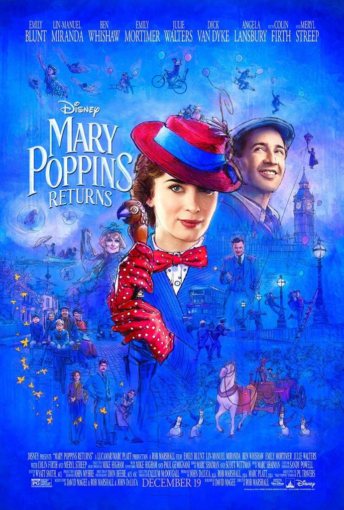 Mary Poppins Returns (2018) original theatrical movie poster - Final