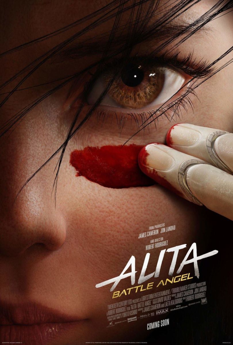 Alita: Battle Angel (2019) original theatrical movie poster - Advance