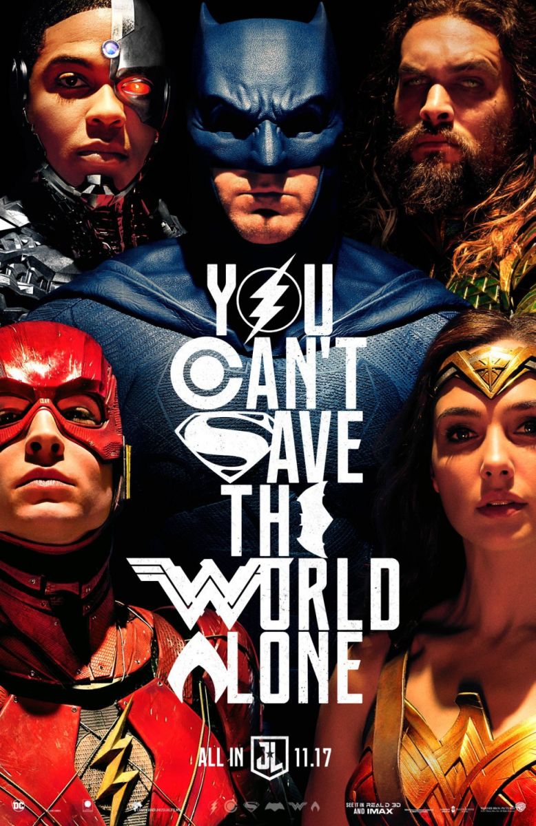 Justice League (2017) original theatrical movie poster - Final