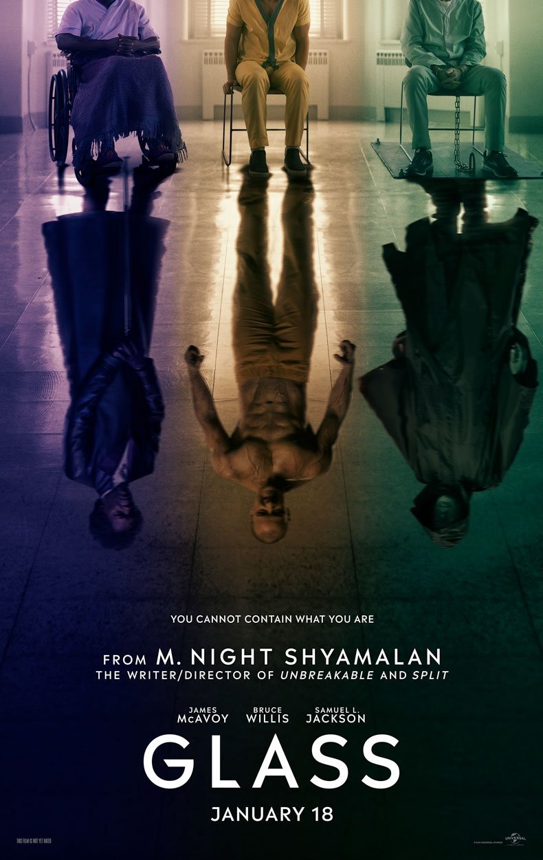Glass (2019) original theatrical movie poster - Advance