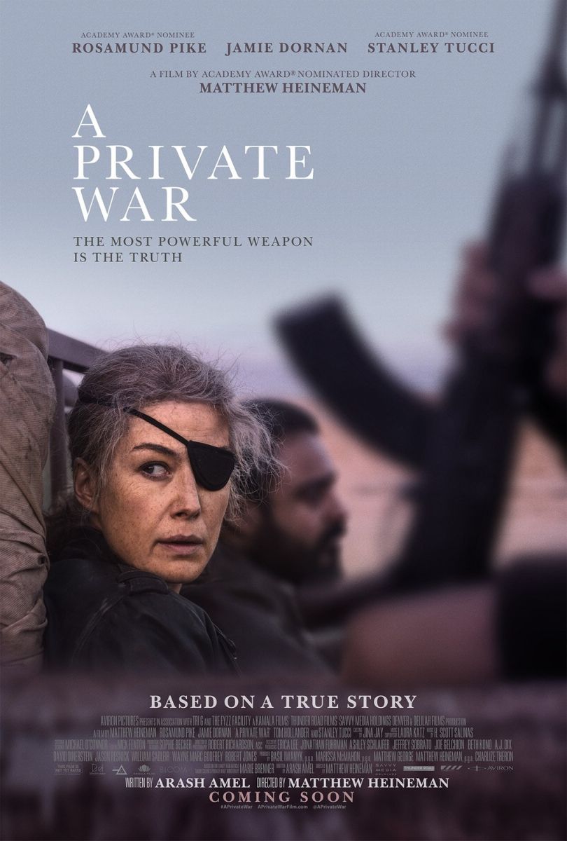 A Private War (2018) original theatrical movie poster - Final