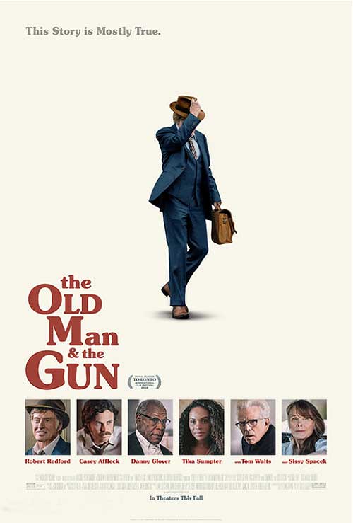 The Old Man & the Gun (2018) original theatrical movie poster - Final