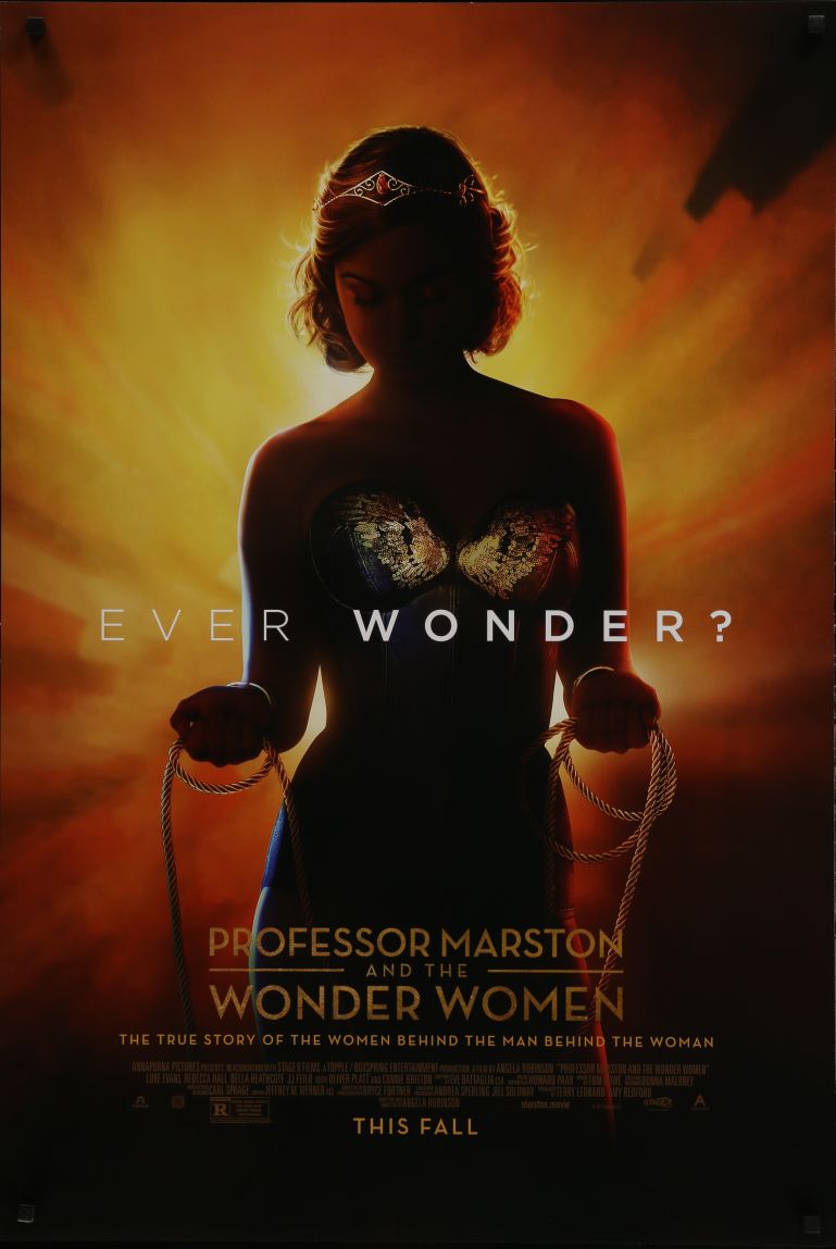 Professor Marston and the Wonder Women (2017) original theatrical movie poster - Advance