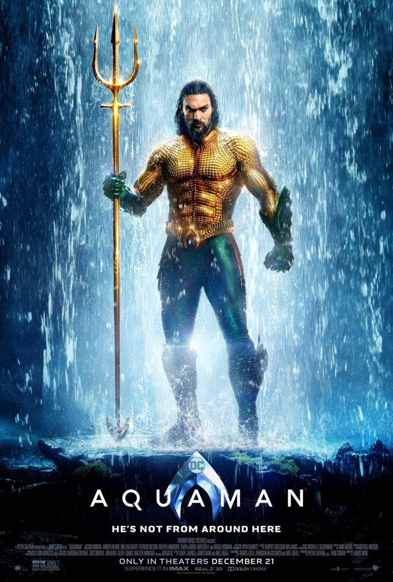 Aquaman (2018) original theatrical movie poster - Style B